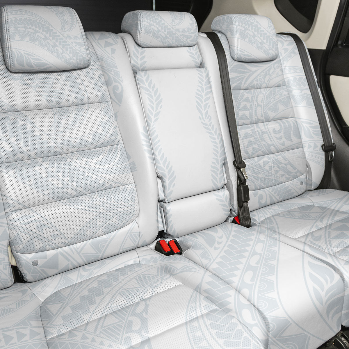Samoa Lotu Tamaiti Back Car Seat Cover Teuila With Tribal Motifs LT05 - Polynesian Pride