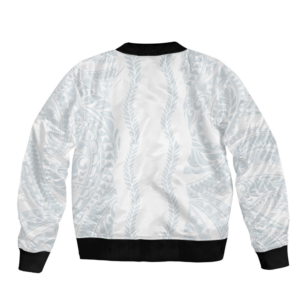 Samoa Lotu Tamaiti Bomber Jacket Teuila With Tribal Motifs LT05 - Polynesian Pride