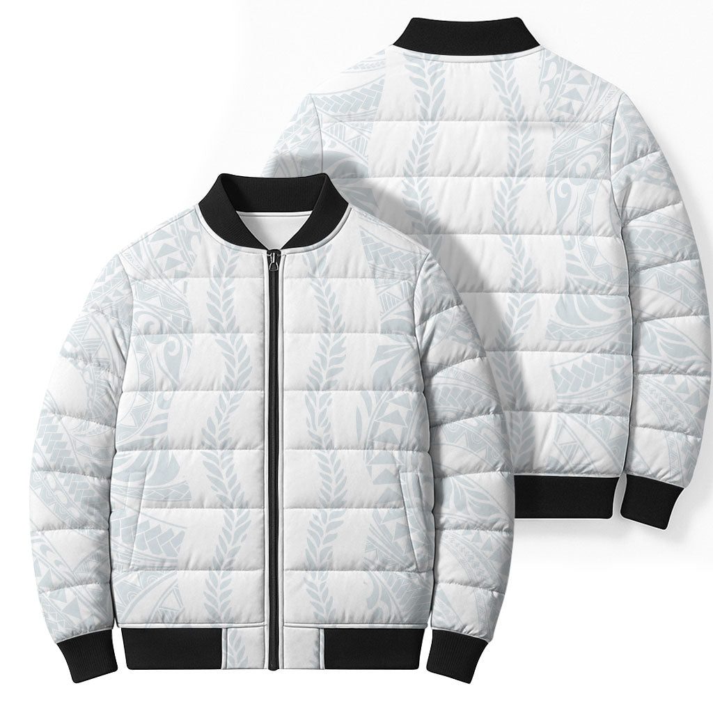 Samoa Lotu Tamaiti Bomber Puffer Jacket Teuila With Tribal Motifs LT05 - Polynesian Pride