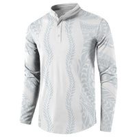 Samoa Lotu Tamaiti Button Sweatshirt Teuila With Tribal Motifs LT05 - Polynesian Pride
