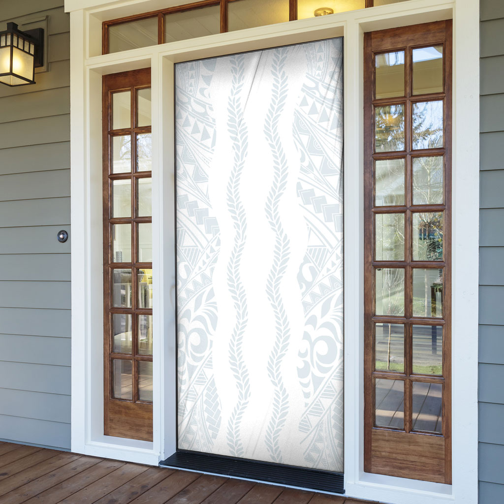 Samoa Lotu Tamaiti Door Cover Teuila With Tribal Motifs LT05 - Polynesian Pride