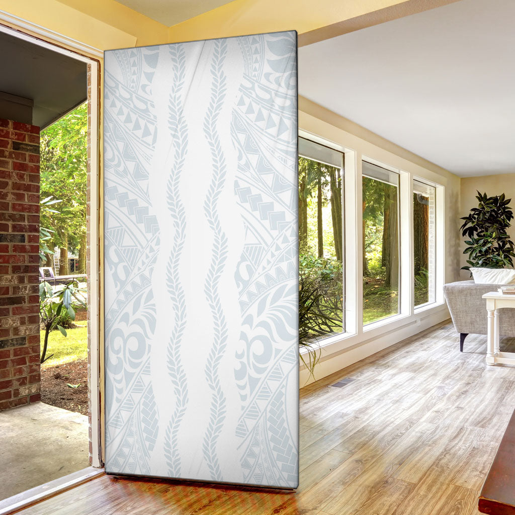 Samoa Lotu Tamaiti Door Cover Teuila With Tribal Motifs LT05 - Polynesian Pride