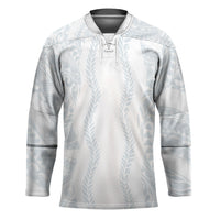 Samoa Lotu Tamaiti Hockey Jersey Teuila With Tribal Motifs LT05 Unisex White - Polynesian Pride