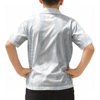Samoa Lotu Tamaiti Kid Hawaiian Shirt Teuila With Tribal Motifs LT05 - Polynesian Pride