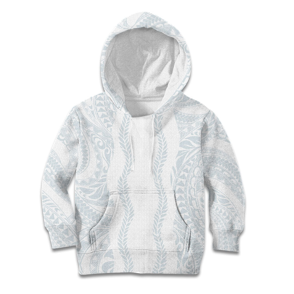 Samoa Lotu Tamaiti Kid Hoodie Teuila With Tribal Motifs LT05 Hoodie White - Polynesian Pride