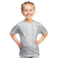 Samoa Lotu Tamaiti Kid T Shirt Teuila With Tribal Motifs LT05 White - Polynesian Pride