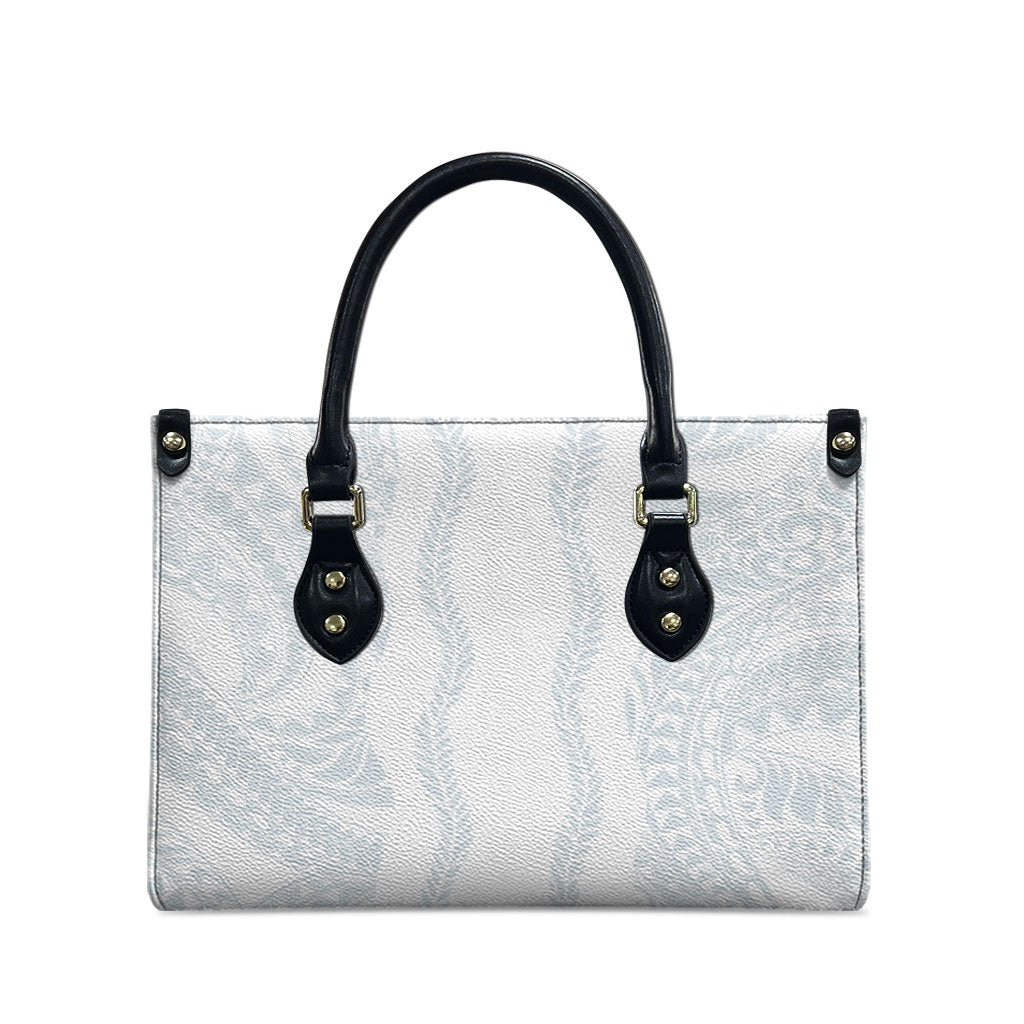 Samoa Lotu Tamaiti Leather Bag Teuila With Tribal Motifs LT05 - Polynesian Pride