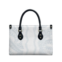 Samoa Lotu Tamaiti Leather Bag Teuila With Tribal Motifs LT05 - Polynesian Pride