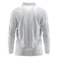 Samoa Lotu Tamaiti Long Sleeve Polo Shirt Teuila With Tribal Motifs LT05 - Polynesian Pride