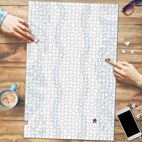 Samoa Lotu Tamaiti Puzzle Teuila With Tribal Motifs LT05 White - Polynesian Pride