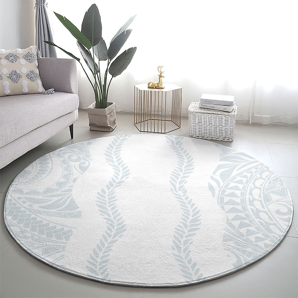 Samoa Lotu Tamaiti Round Carpet Teuila With Tribal Motifs LT05 - Polynesian Pride