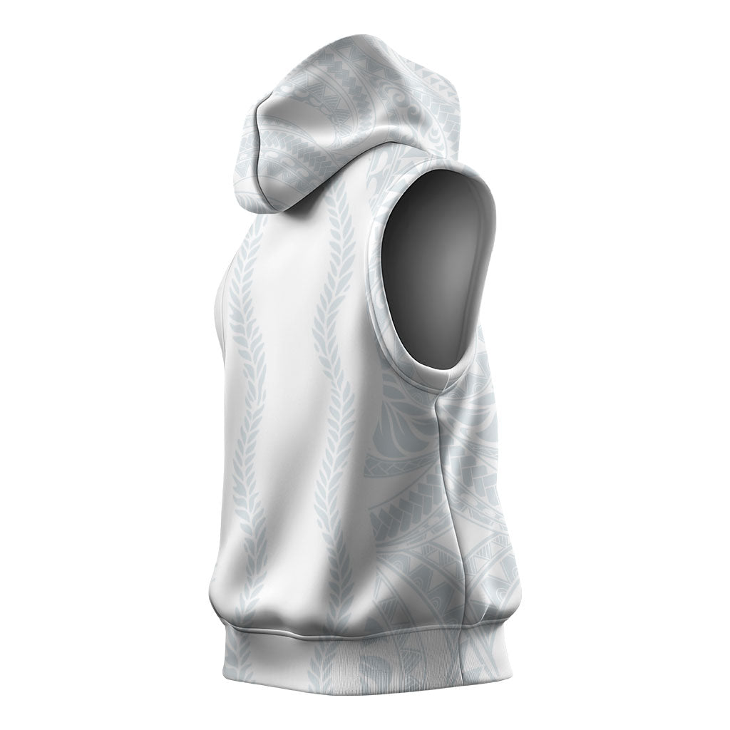 Samoa Lotu Tamaiti Sleeveless Hoodie Teuila With Tribal Motifs LT05 - Polynesian Pride
