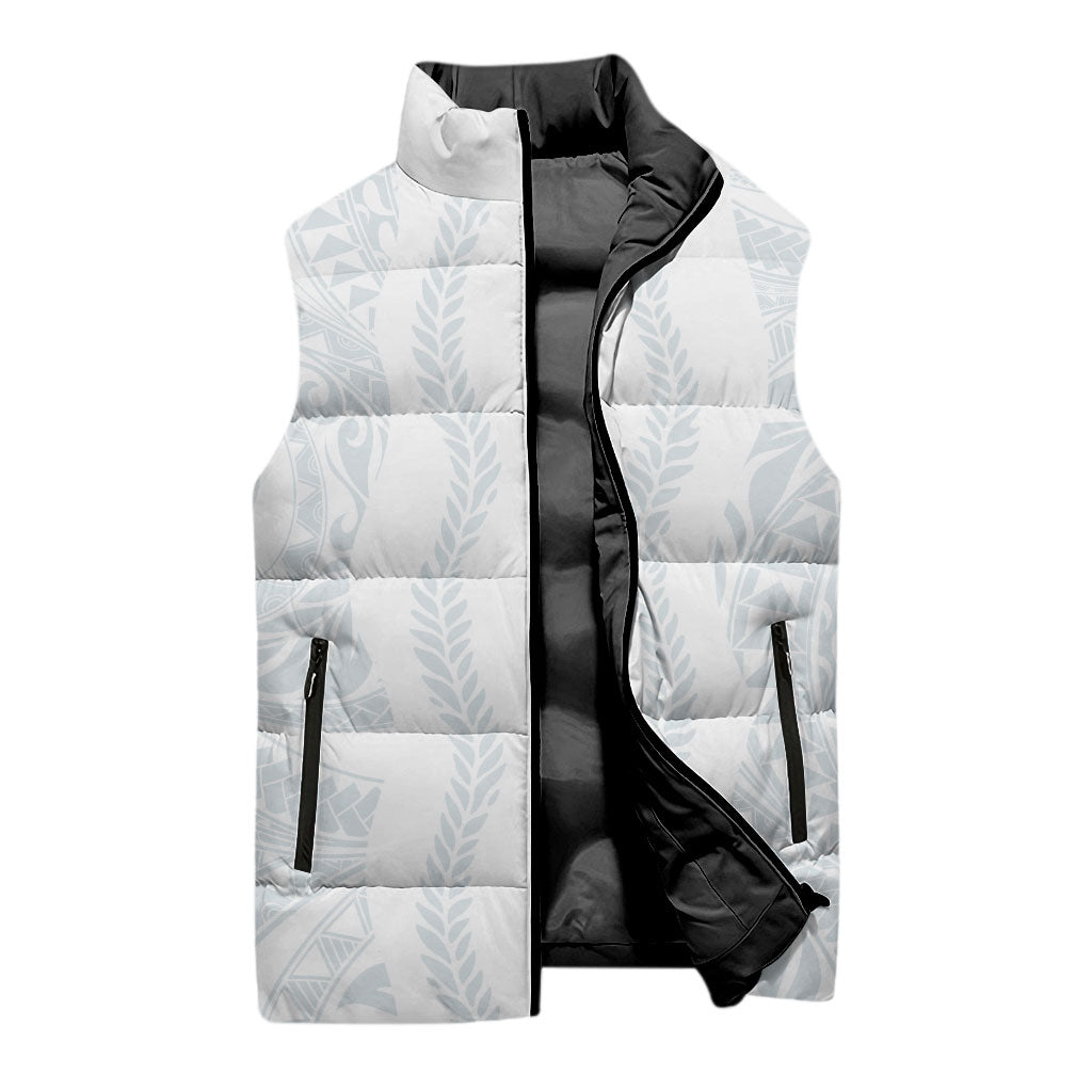Samoa Lotu Tamaiti Sleeveless Puffer Jacket Teuila With Tribal Motifs LT05 - Polynesian Pride