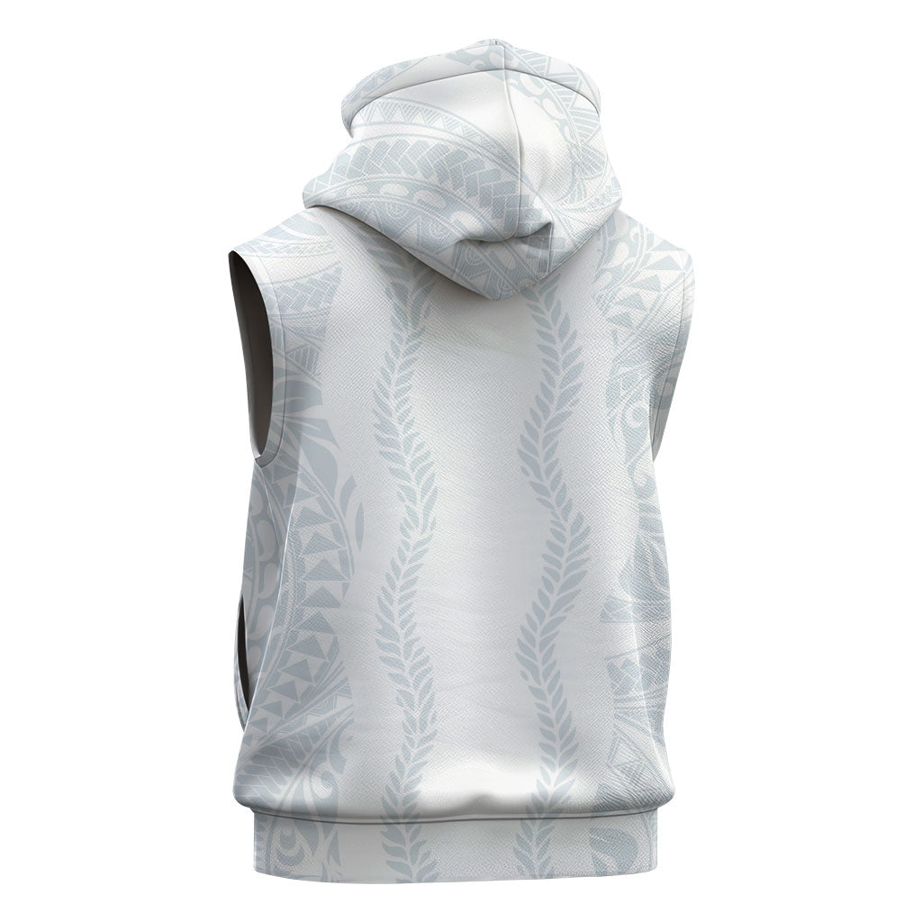 Samoa Lotu Tamaiti Sleeveless Zip Hoodie Teuila With Tribal Motifs LT05 - Polynesian Pride