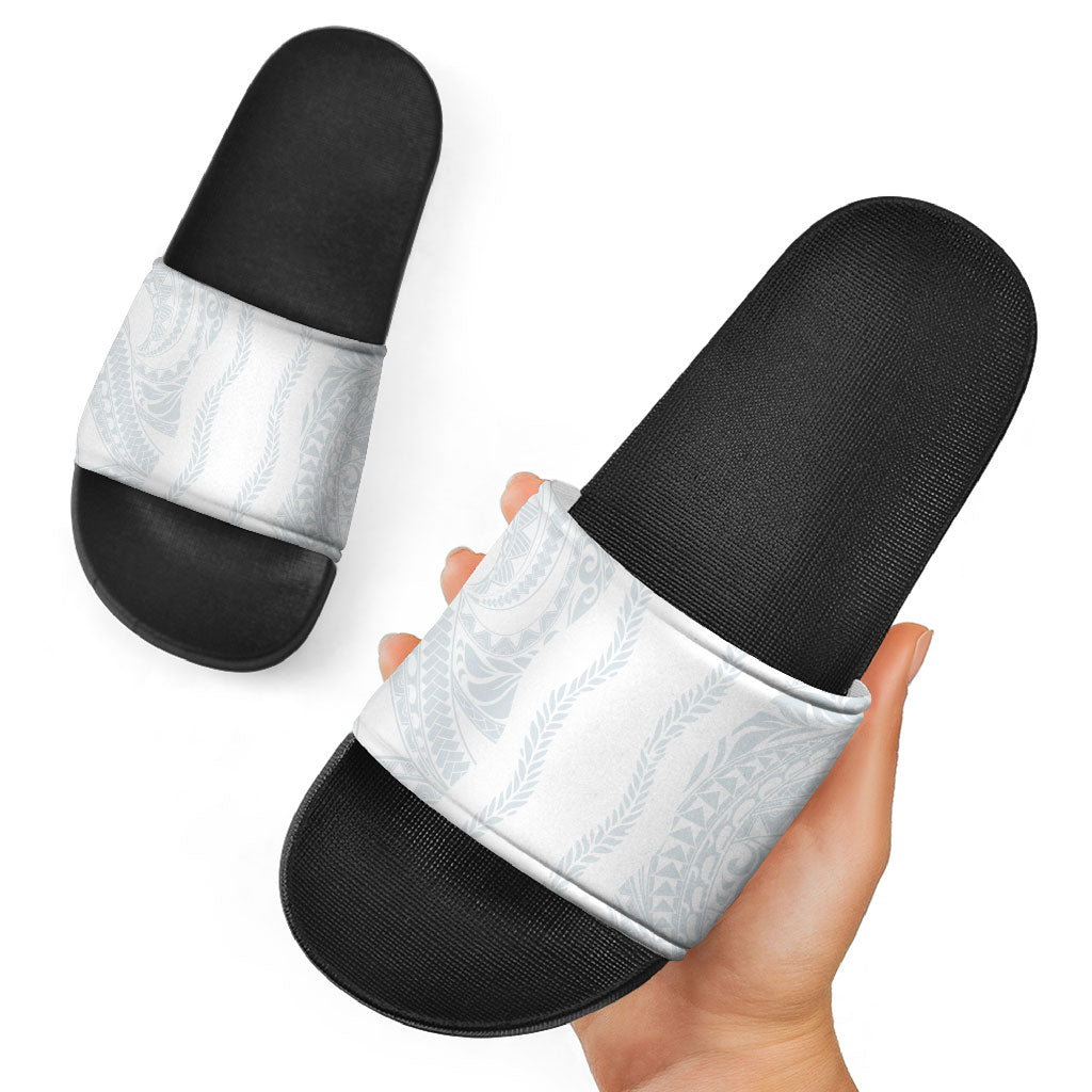 Samoa Lotu Tamaiti Slide Sandals Teuila With Tribal Motifs LT05 - Polynesian Pride