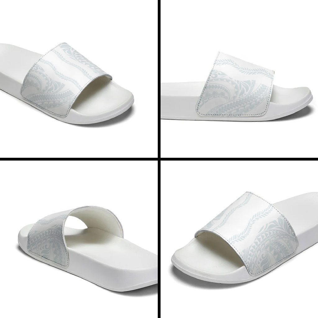 Samoa Lotu Tamaiti Slide Sandals Teuila With Tribal Motifs LT05 - Polynesian Pride