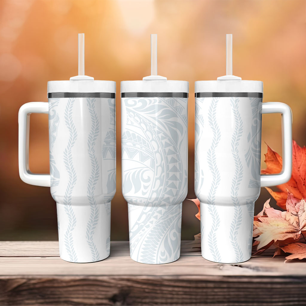 Samoa Lotu Tamaiti Tumbler With Handle Teuila With Tribal Motifs LT05 - Polynesian Pride