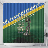 Solomon Islands Remembrance Day Shower Curtain Lest We Forget LT05 - Polynesian Pride
