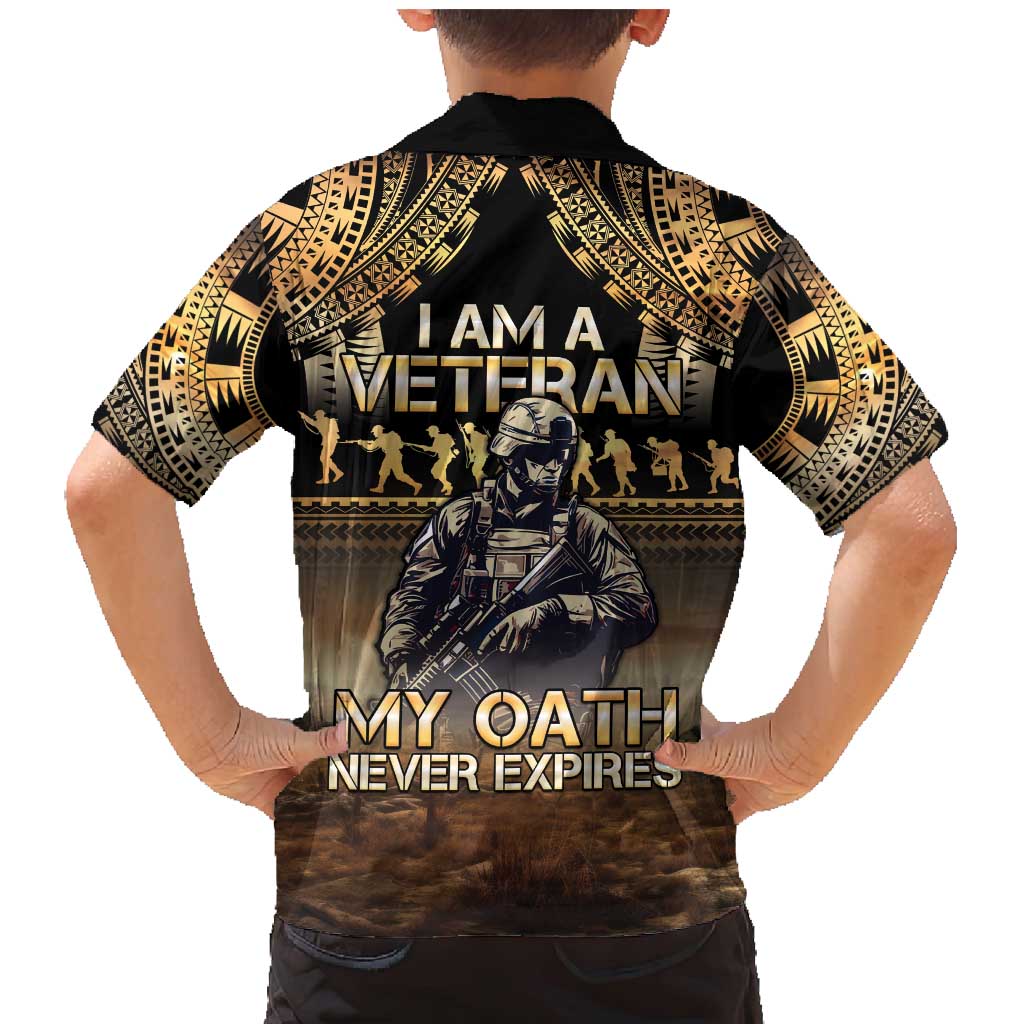 Polynesia Veterans Day Family Matching Mermaid Dress and Hawaiian Shirt Thank You Veterans Polynesian Pattern