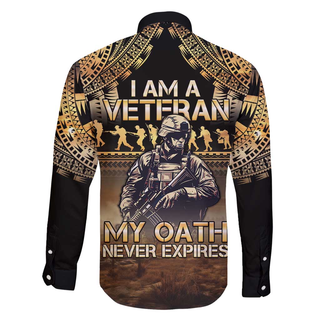Polynesia Veterans Day Family Matching Short Sleeve Bodycon Dress and Hawaiian Shirt Thank You Veterans Polynesian Pattern