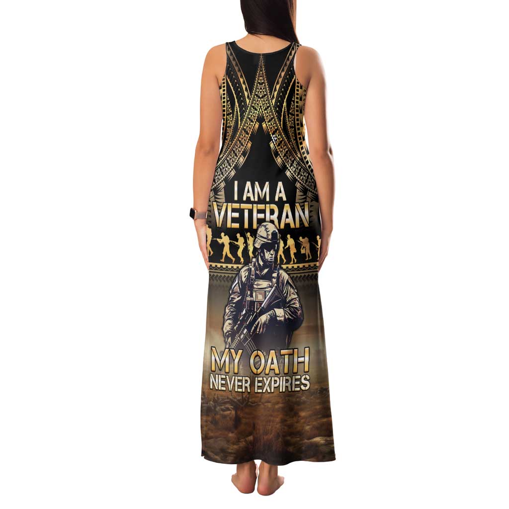 Polynesia Veterans Day Family Matching Tank Maxi Dress and Hawaiian Shirt Thank You Veterans Polynesian Pattern