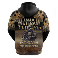 Polynesia Veterans Day Hoodie Thank You Veterans Polynesian Pattern