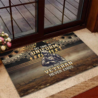 Polynesia Veterans Day Rubber Doormat Thank You Veterans Polynesian Pattern
