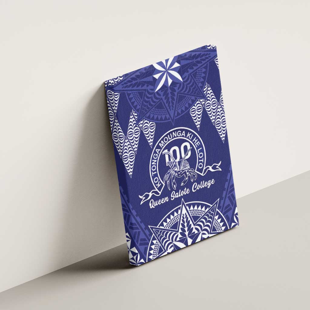 Queen Salote College Centenary Canvas Wall Art Tongan Kupesi Pattern - Polynesian Pride