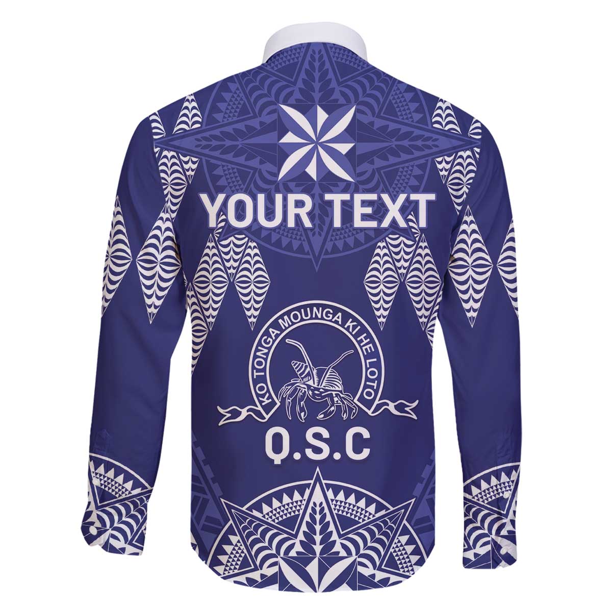 Personalised Queen Salote College Centenary Family Matching Off The Shoulder Long Sleeve Dress and Hawaiian Shirt Tongan Kupesi Pattern LT05 - Polynesian Pride
