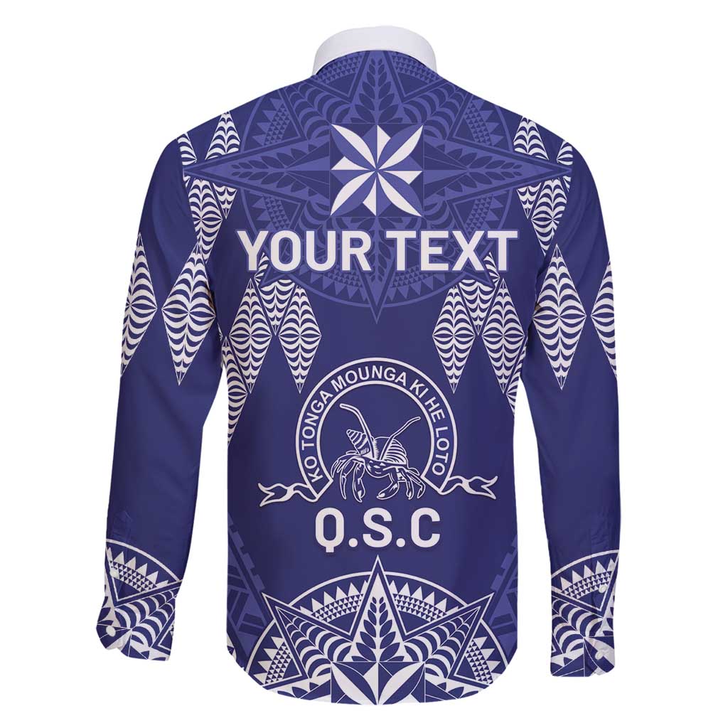 Personalised Queen Salote College Centenary Family Matching Off Shoulder Maxi Dress and Hawaiian Shirt Tongan Kupesi Pattern - Polynesian Pride
