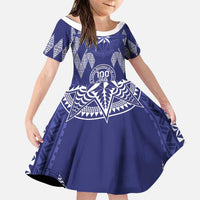 Personalised Queen Salote College Centenary Family Matching Puletasi and Hawaiian Shirt Tongan Kupesi Pattern - Polynesian Pride