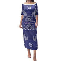 Personalised Queen Salote College Centenary Family Matching Puletasi and Hawaiian Shirt Tongan Kupesi Pattern - Polynesian Pride
