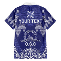 Personalised Queen Salote College Centenary Hawaiian Shirt Tongan Kupesi Pattern - Polynesian Pride