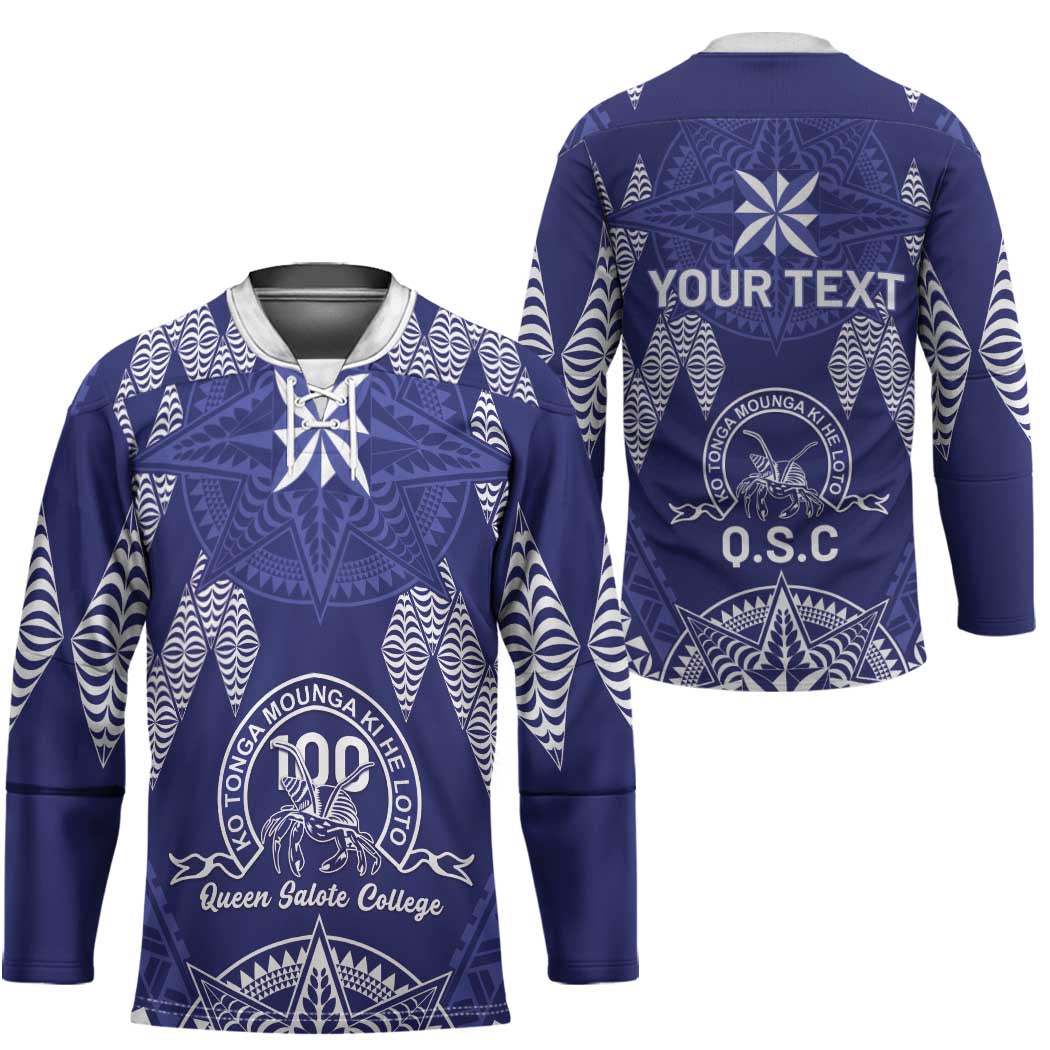 Personalised Queen Salote College Centenary Hockey Jersey Tongan Kupesi Pattern - Polynesian Pride