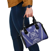 Queen Salote College Centenary Shoulder Handbag Tongan Kupesi Pattern - Polynesian Pride