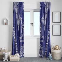 Queen Salote College Centenary Window Curtain Tongan Kupesi Pattern - Polynesian Pride