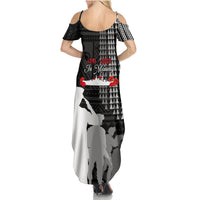 Pearl Harbor Remembrance Day Family Matching Summer Maxi Dress and Hawaiian Shirt USS Arizona In Memory With Polynesian Pattern LT05 - Polynesian Pride