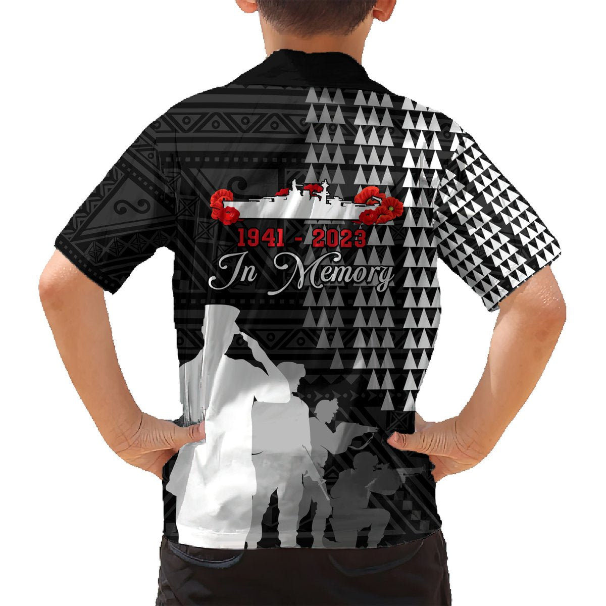 Pearl Harbor Remembrance Day Hawaiian Shirt USS Arizona In Memory With Polynesian Pattern LT05 - Polynesian Pride