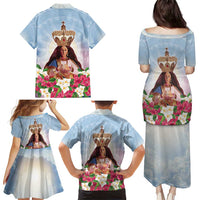 Guam Patroness Family Matching Puletasi and Hawaiian Shirt The Legend Santa Marian Kamalen LT05 - Polynesian Pride