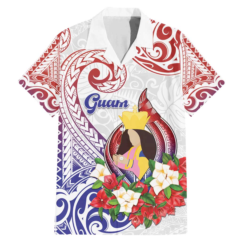 Happy Guam Santa Marian Kamalen Day Family Matching Mermaid Dress and Hawaiian Shirt