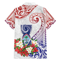Happy Guam Santa Marian Kamalen Day Family Matching Off Shoulder Maxi Dress and Hawaiian Shirt LT05 - Polynesian Pride