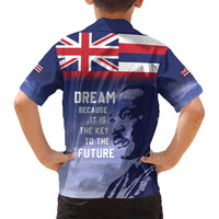 Hawaii MLK Day Family Matching Long Sleeve Bodycon Dress and Hawaiian Shirt