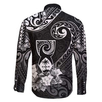 Guam MLK Day Family Matching Off The Shoulder Long Sleeve Dress and Hawaiian Shirt The Legacy Of MLK LT05 - Polynesian Pride
