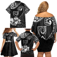Guam MLK Day Family Matching Off Shoulder Short Dress and Hawaiian Shirt The Legacy Of MLK LT05 - Polynesian Pride