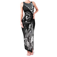 Guam MLK Day Family Matching Tank Maxi Dress and Hawaiian Shirt The Legacy Of MLK LT05 Mom's Dress Black - Polynesian Pride
