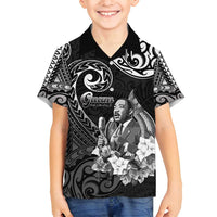 Guam MLK Day Family Matching Tank Maxi Dress and Hawaiian Shirt The Legacy Of MLK LT05 Son's Shirt Black - Polynesian Pride