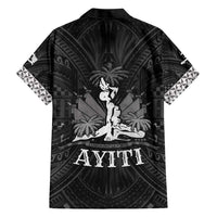 Haiti 1804 Family Matching Short Sleeve Bodycon Dress and Hawaiian Shirt Polynesian Silver Neg Maron LT05 - Polynesian Pride