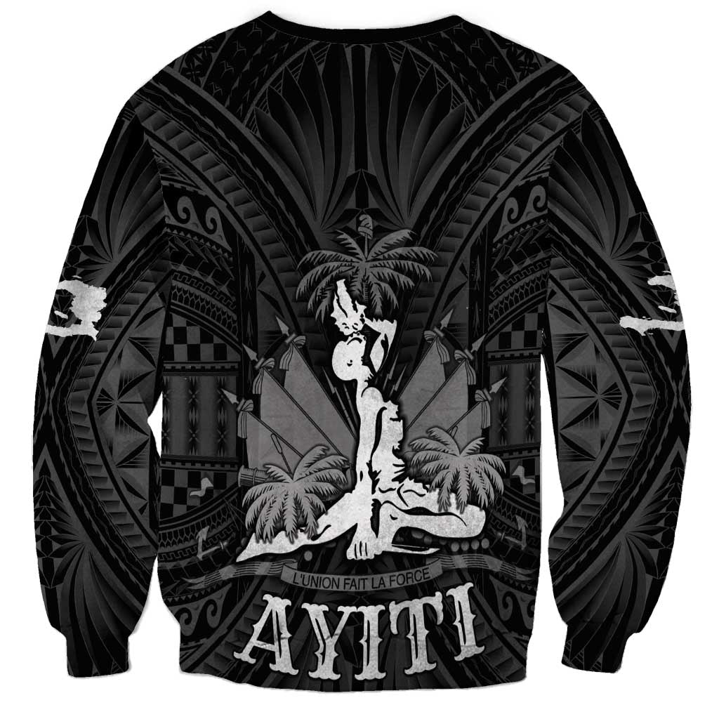 Haiti 1804 Sweatshirt Polynesian Silver Neg Maron