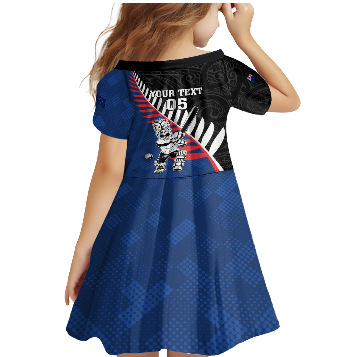 Custom New Zealand Auckland Cricket Family Matching Mermaid Dress and Hawaiian Shirt With Maori Pattern LT05 - Polynesian Pride