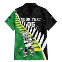 Custom New Zealand Central Districts Cricket Family Matching Mermaid Dress and Hawaiian Shirt With Maori Pattern LT05 - Polynesian Pride